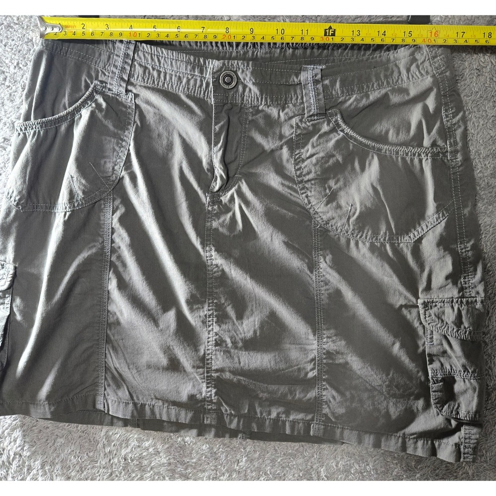 Kuhl Women Gray Cargo Skirt Size 10 Hiking Outdoor Utility Pocket Classic Fit - Picture 6 of 8